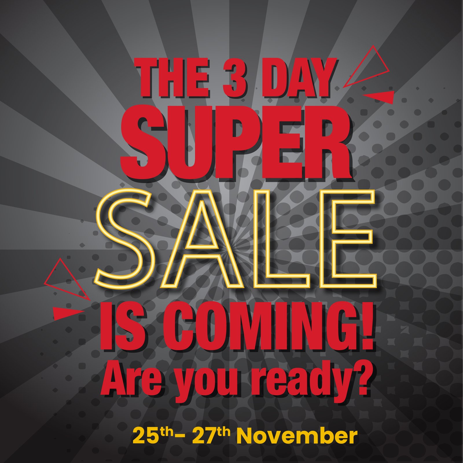 3 DAY SUPER SALE IS BACK