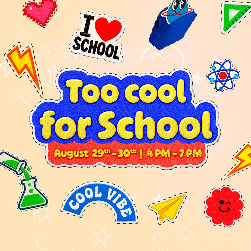 Too Cool for School – Back-to-School Fun at Town Centre!